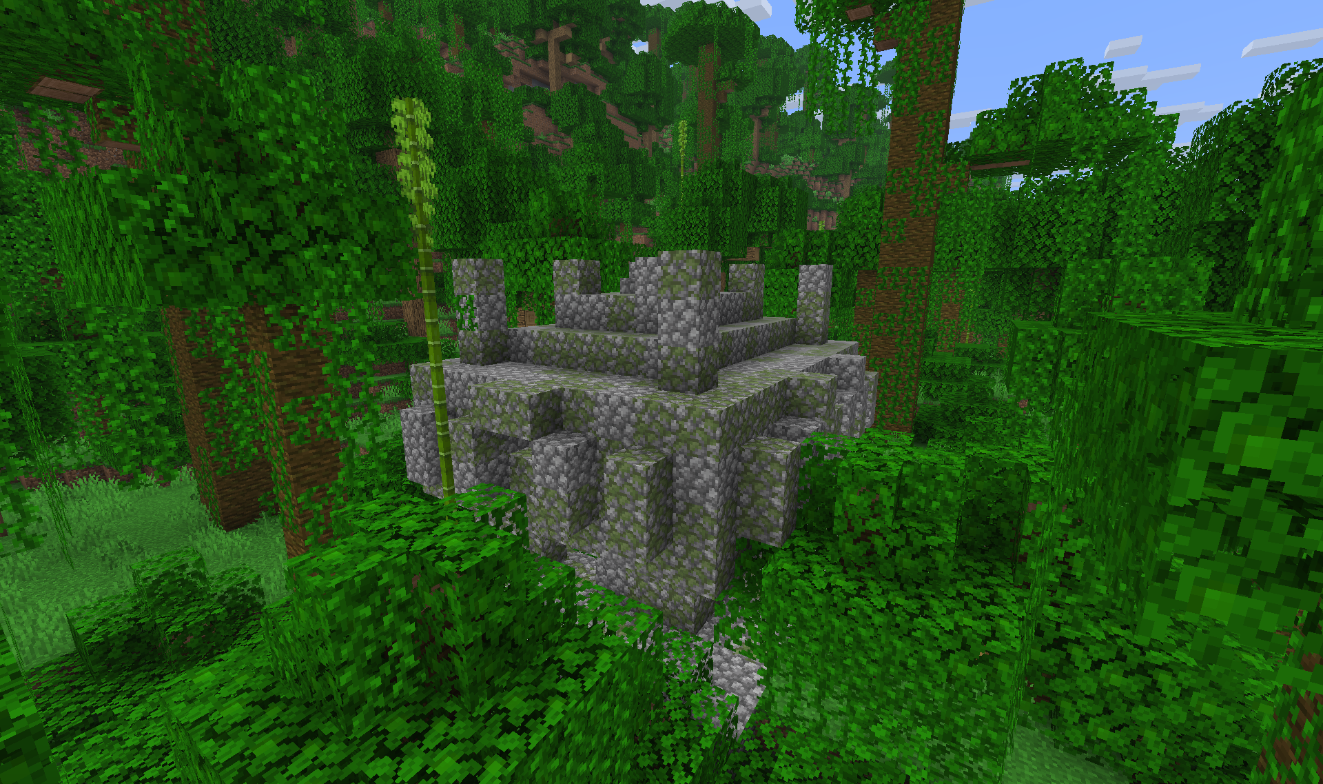 Jungle Temple with Vines