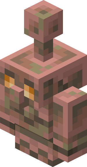 Exposed Copper Golem Statue