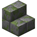 Mossy Stone Brick Stairs